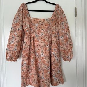 J. CREW NWT Squareneck Cotton Poplin dress